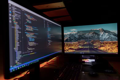 Programming languages on a computer screen