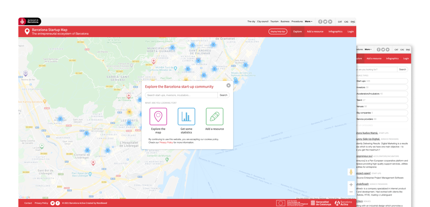 Barcelona Startup Map