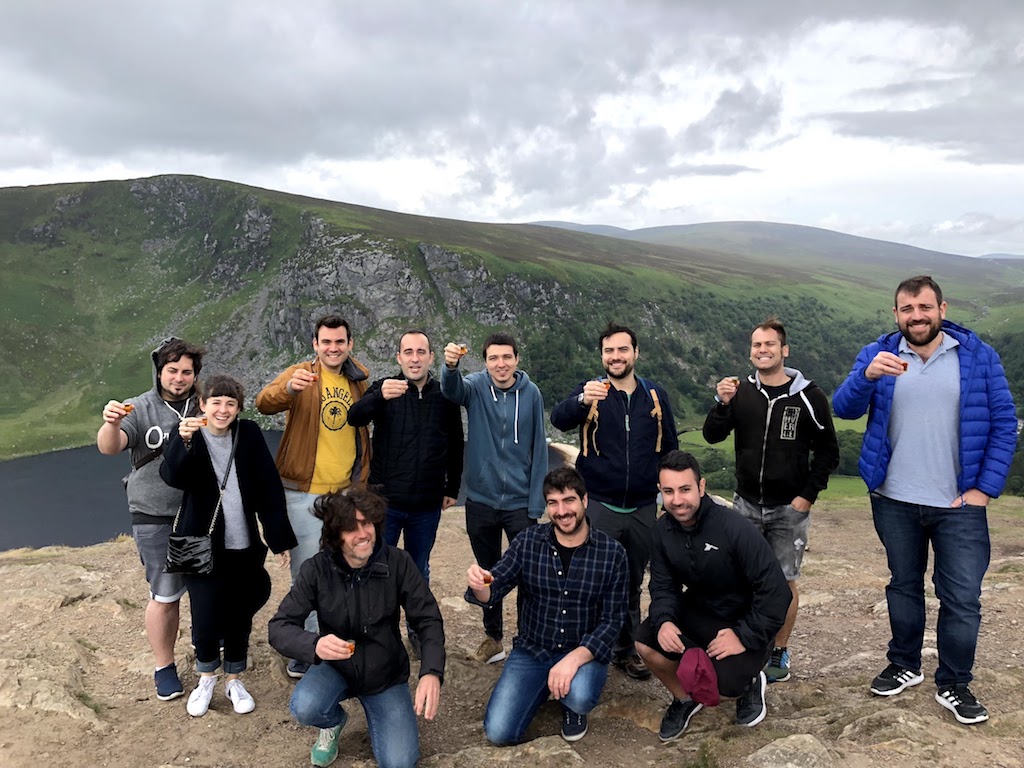 A shot of Irish whiskey in Glendalough - Sláinte!